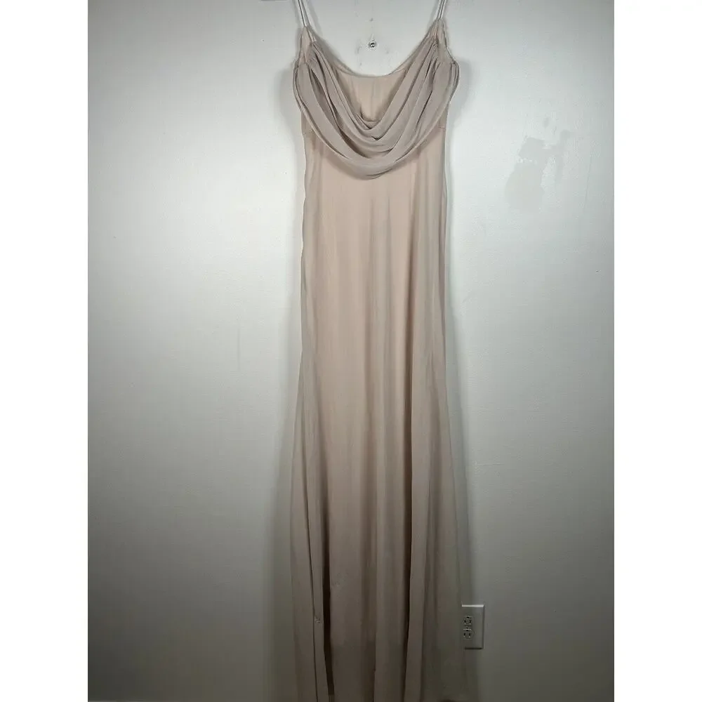 Katie May REVOLVE Maxi Dress Eden Gown In Ballet Bridesmaid Size 4 - Picture 5 of 13